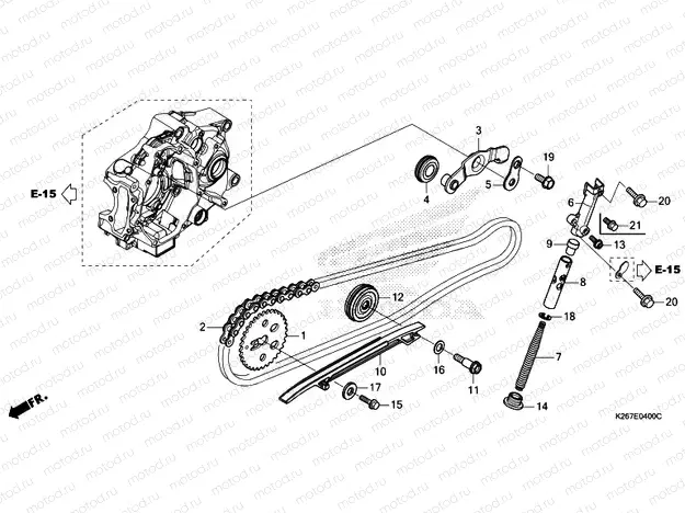 E-4 CAM CHAIN/TENSIONER