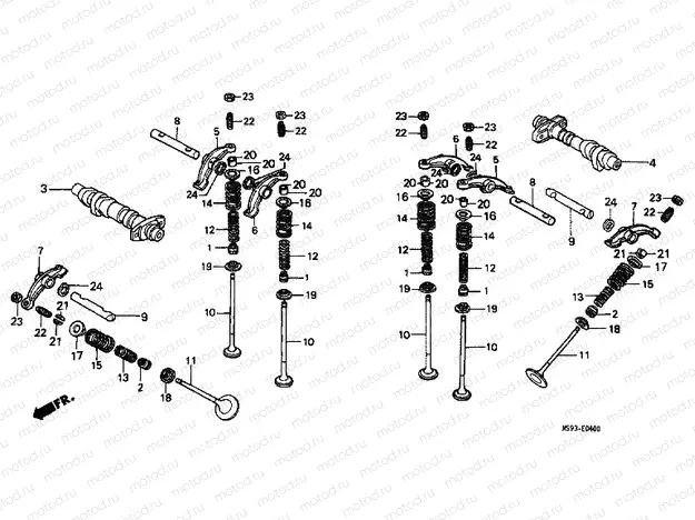 E-4 CAMSHAFT / VALVE