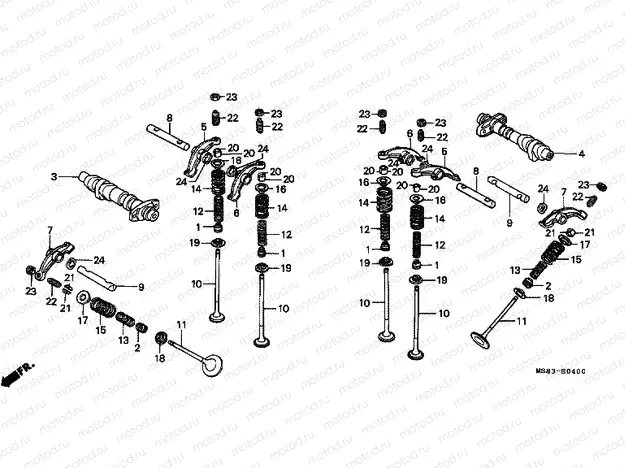 E-4 CAMSHAFT / VALVE