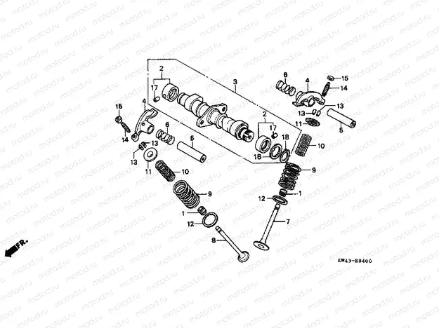 E-4 CAMSHAFT / VALVE