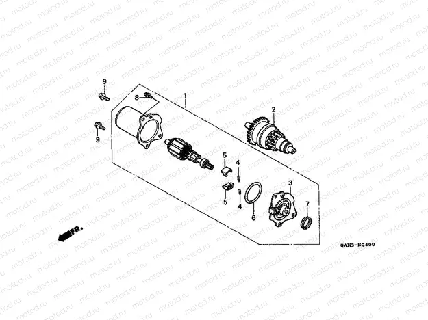E-4 STARTER ENGINE