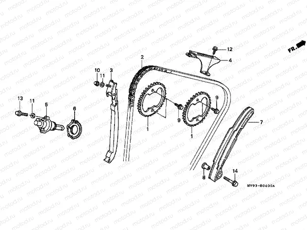 E-4 TIMING CHAIN ​​/ TENSIONER (1)