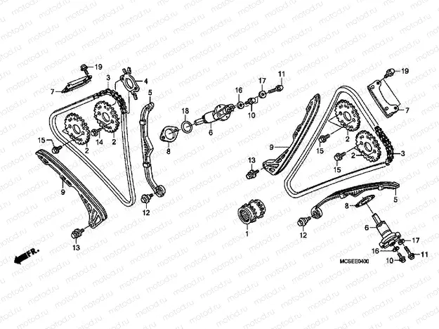 E-4 TIMING CHAIN ​​/ TENSIONER