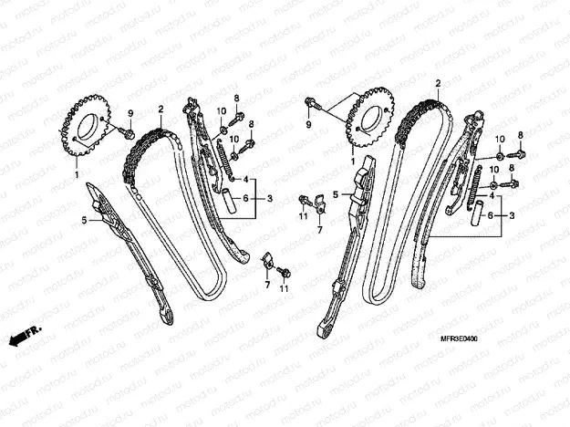 E-4 TIMING CHAIN ​​/ TENSIONER