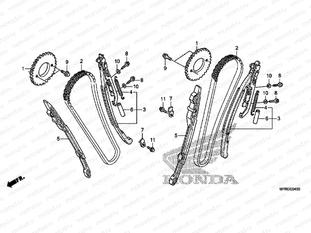 E-4 TIMING CHAIN ​​/ TENSIONER