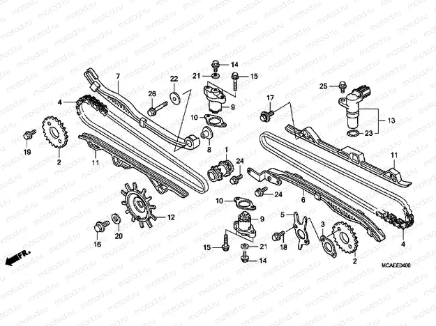 E-4 TIMING CHAIN ​​/ TENSIONER