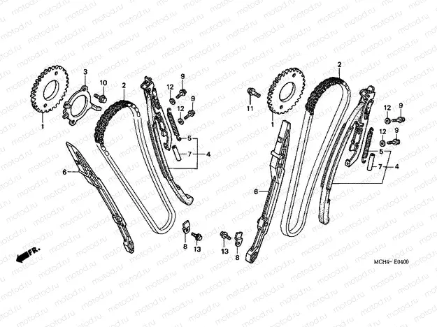 E-4 TIMING CHAIN ​​/ TENSIONER