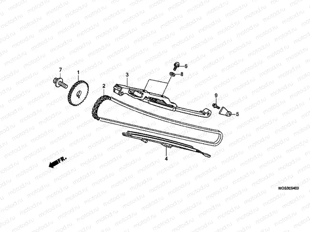 E-4 TIMING CHAIN ​​/ TENSIONER