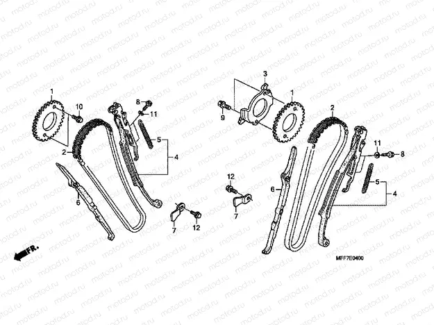 E-4 TIMING CHAIN ​​/ TENSIONER