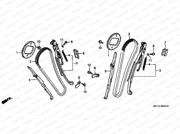 E-4 TIMING CHAIN ​​/ TENSIONER