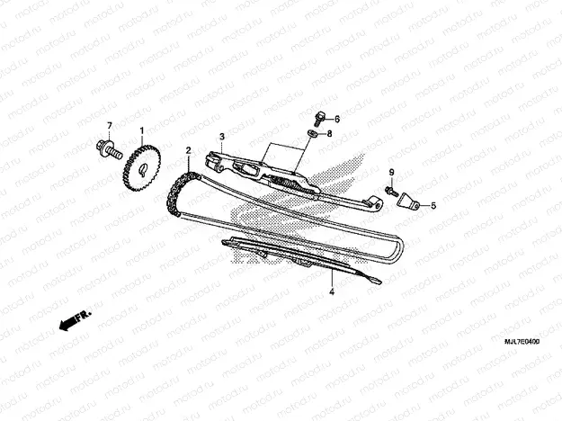 E-4 TIMING CHAIN ​​/ TENSIONER