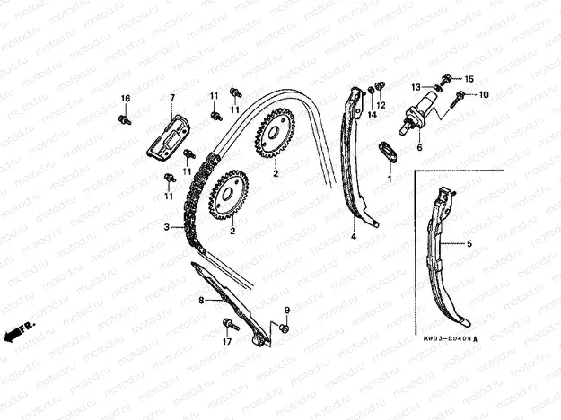 E-4 TIMING CHAIN ​​/ TENSIONER