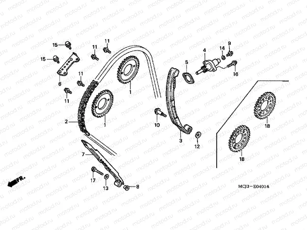 E-4 TIMING CHAIN ​​/ TENSIONER