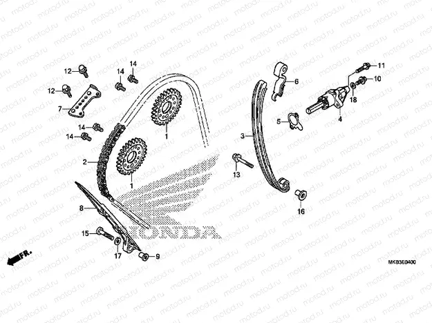 E-4 TIMING CHAIN ​​/ TENSIONER