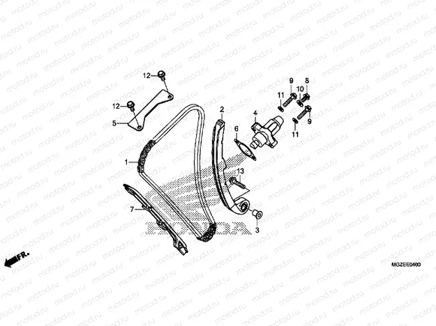 E-4 TIMING CHAIN ​​/ TENSIONER