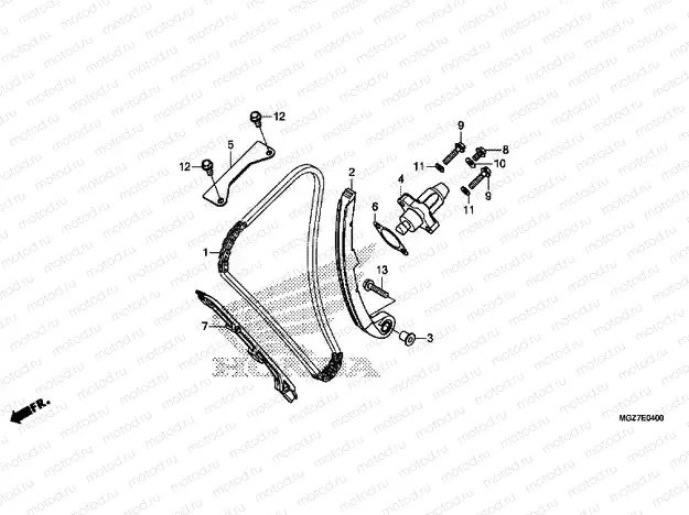 E-4 TIMING CHAIN ​​/ TENSIONER