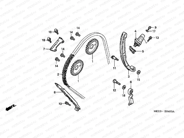 E-4 TIMING CHAIN ​​/ TENSIONER