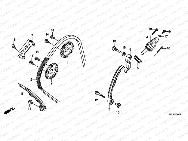 E-4 TIMING CHAIN ​​/ TENSIONER