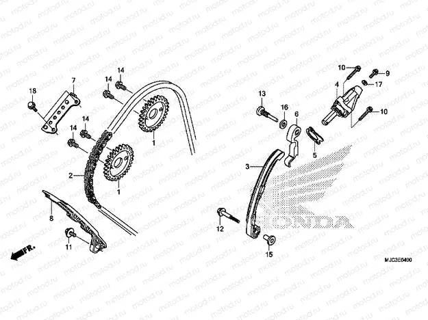 E-4 TIMING CHAIN ​​/ TENSIONER
