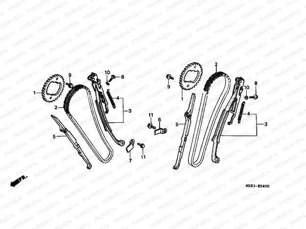 E-4 TIMING CHAIN ​​/ TENSIONER