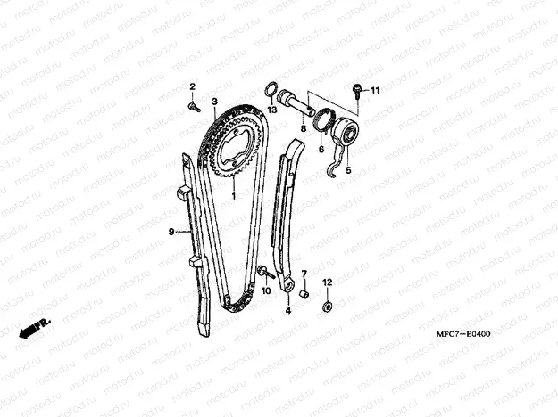 E-4 TIMING CHAIN ​​/ TENSIONER