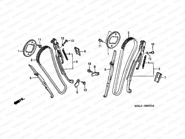 E-4 TIMING CHAIN ​​/ TENSIONER