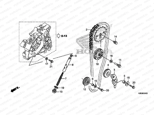 E-4 TIMING CHAIN ​​/ TENSIONER