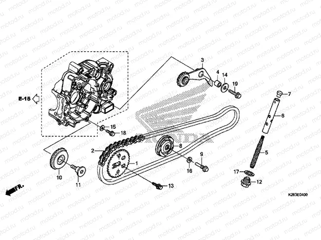 E-4 TIMING CHAIN ​​/ TENSIONER