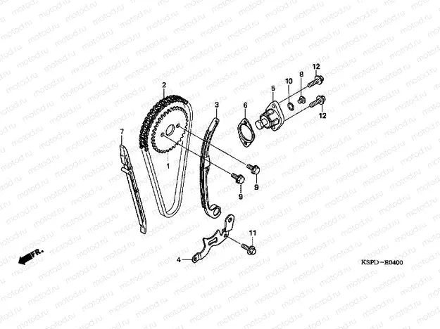 E-4 TIMING CHAIN ​​/ TENSIONER