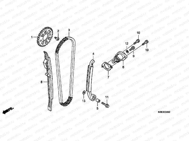 E-4 TIMING CHAIN ​​/ TENSIONER