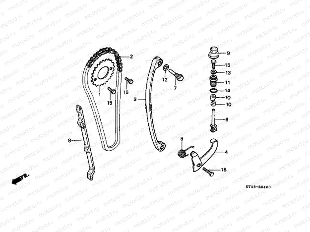 E-4 TIMING CHAIN ​​/ TENSIONER