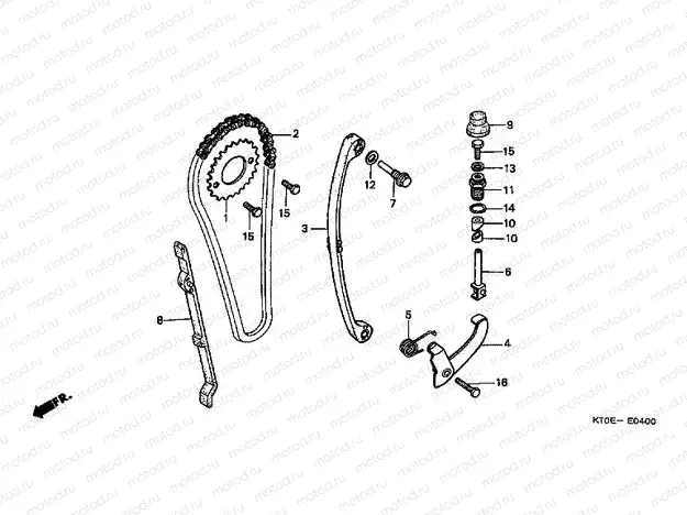 E-4 TIMING CHAIN ​​/ TENSIONER