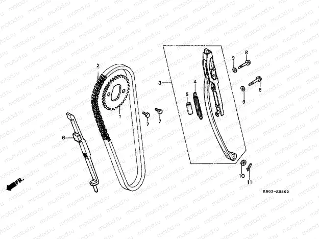 E-4 TIMING CHAIN ​​/ TENSIONER
