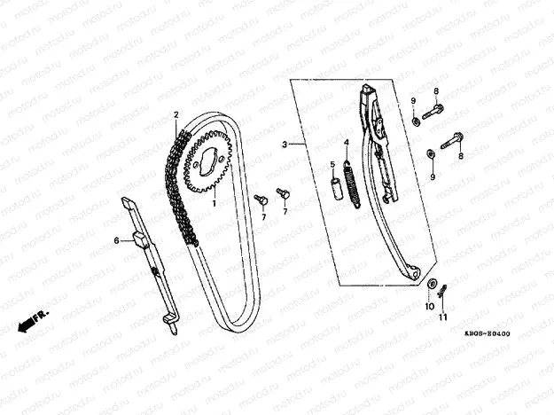 E-4 TIMING CHAIN ​​/ TENSIONER