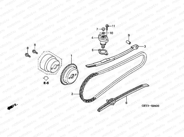 E-4 TIMING CHAIN ​​/ TENSIONER