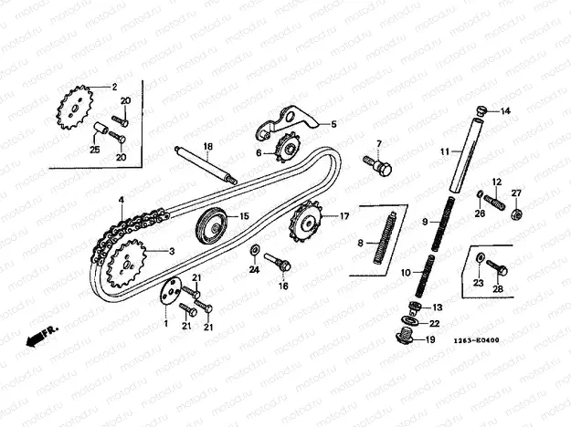 E-4 TIMING CHAIN ​​/ TENSIONER