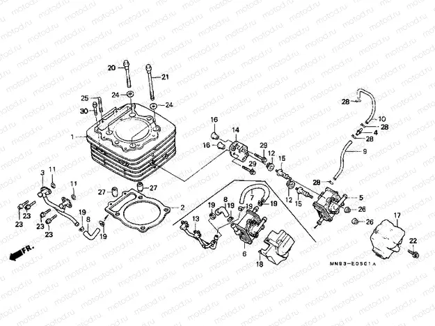E-5-1 CYLINDER / AIR INTAKE VALVE