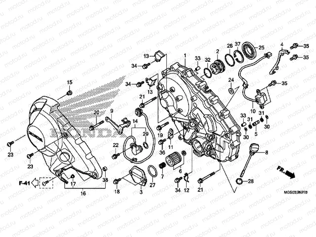 E-5-1 RIGHT CRANKSHAFT COVER (NC700SD)
