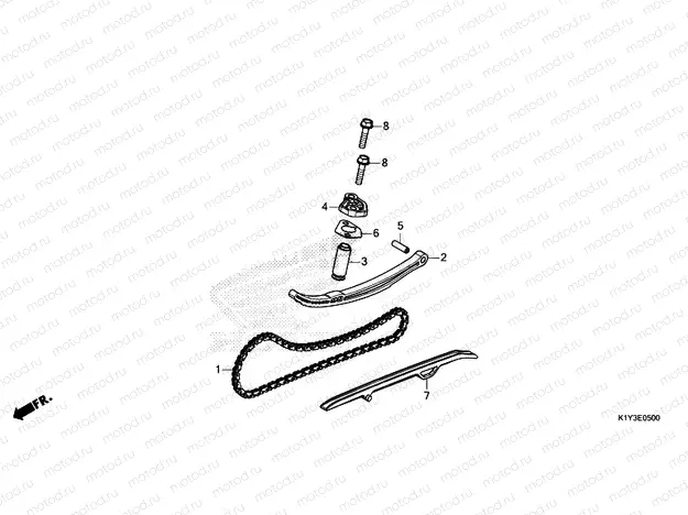 E-5 CAM CHAIN & TENSIONER