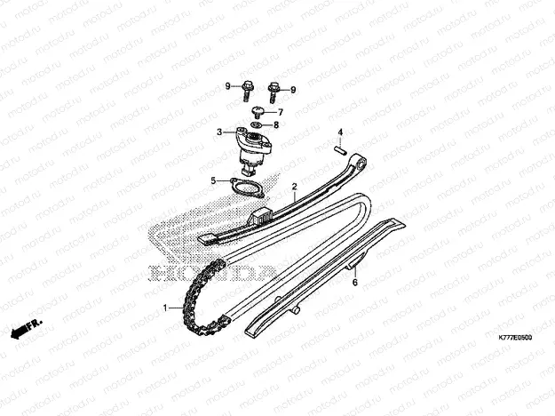 E-5 CAM CHAIN ​​/ TENSIONER