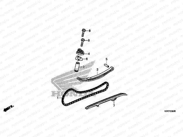 E-5 CAM CHAIN & TENSIONER
