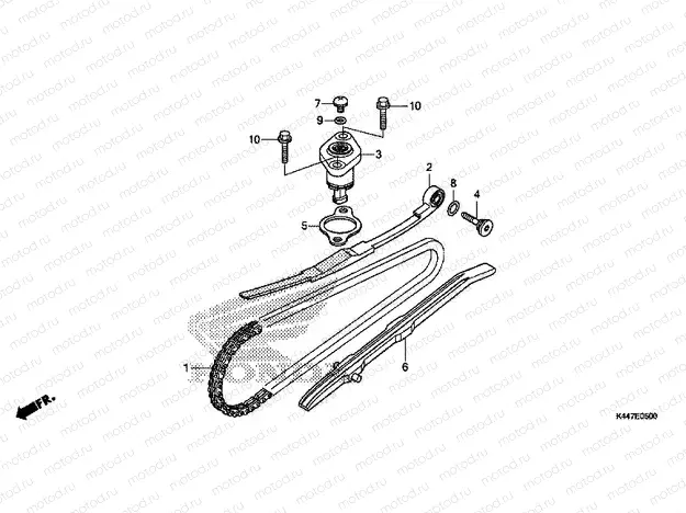 E-5 CAM CHAIN ​​/ TENSIONER