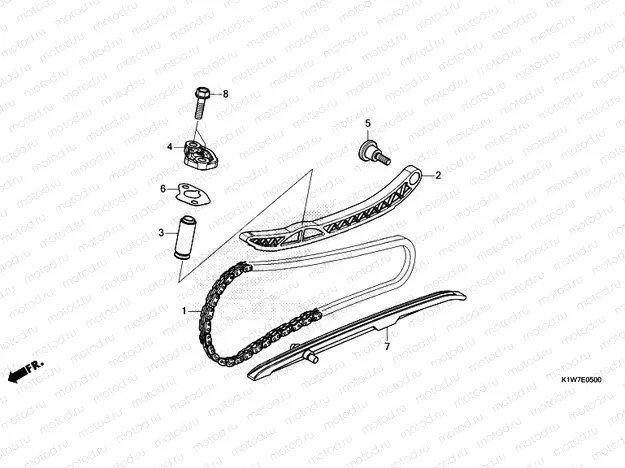 E-5 CAM CHAIN/TENSIONER