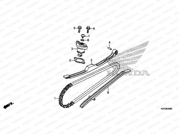 E-5 CAM CHAIN/TENSIONER