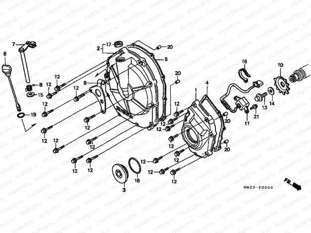 E-5 CLUTCH COVER