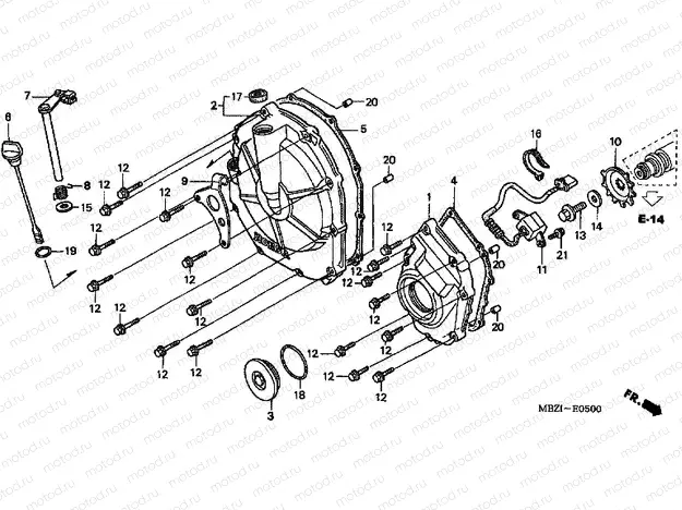 E-5 CLUTCH COVER