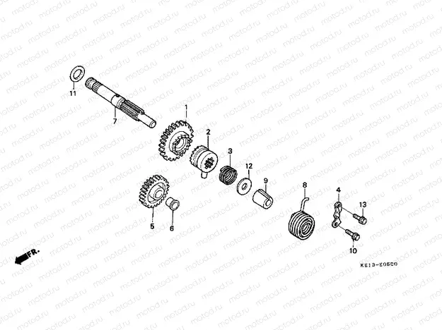 E-5 DRIVE SHAFT AXLE