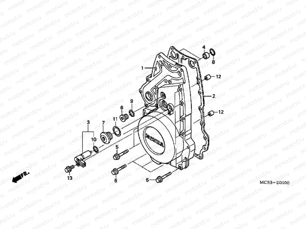 E-5 FRONT CRANKSHAFT COVER