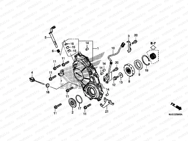 E-5 RIGHT CRANKCASE COVER