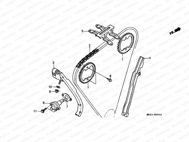 E-5 TIMING CHAIN ​​/ TENSIONER
